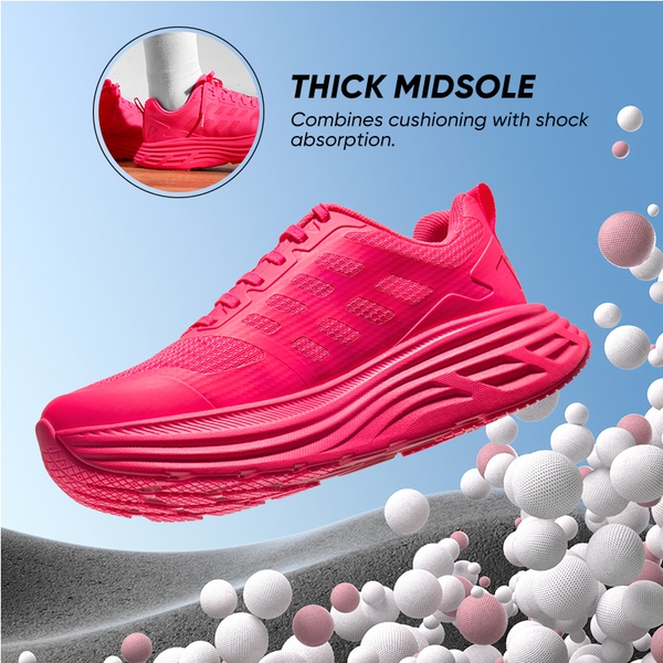 [ActiveFloat] Women's Comfortable Athletic Sneakers - HOT PINK - 1